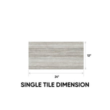 Load image into Gallery viewer, 12 x 24 in. La Marca Travertino instrata Polished Rectified Glazed Porcelain Wall Tile