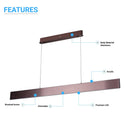 Load image into Gallery viewer, linear-led-pendant-mount-lights-52w-3000k-brown-pendant-mount-lights