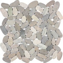 Zen Vitality Mica Flat Pebble Stone Polished Mosaic