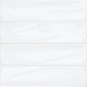 3 x 12 in. Marlow Pressed Glazed Cloud Glossy Ceramic Wall Tile