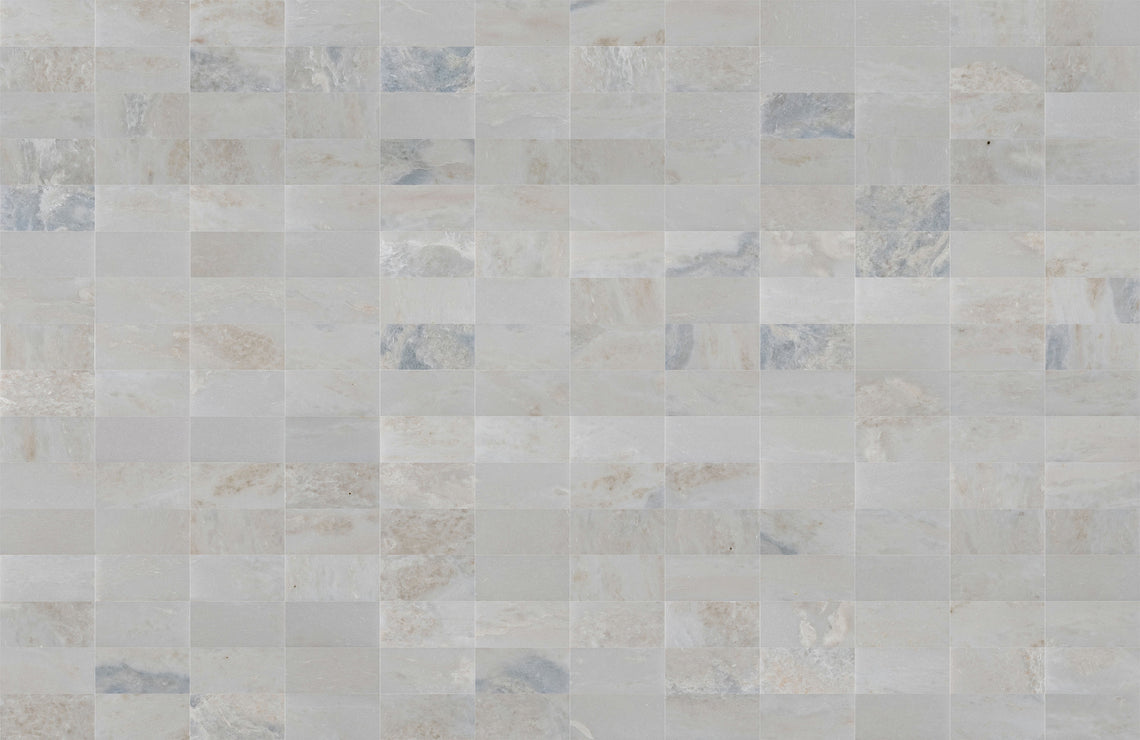 3 x 6 in. Multi Carrara White Polished Marble Tile