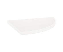 Load image into Gallery viewer, 8.9 in. Marmiline Snow Polished Engineered Stone Corner Shelf