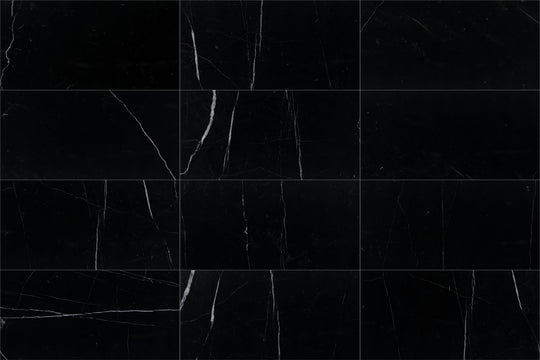 12 x 24 in. Nero Marquina Black Polished Marble Tile
