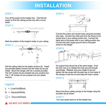 Load image into Gallery viewer, integrated-led-linear-chandelier-light-9w-3000k-black-chandelier-lights