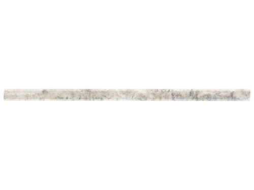 5/8 X 12 In Silver Ash Honed Veincut Travertine Pencil