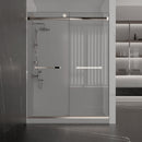 Load image into Gallery viewer, Ivanees Semi-Frameless Dual Sliding Glass Shower Door-56-60 Inch W x 60 Inch H &amp; 56-60 Inch W X 76 Inch H Smart Adjustable