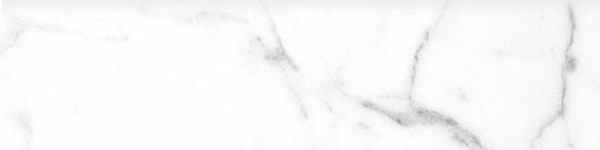 3 X 12 In Mayfair Statuario Matte Glazed Porcelain Bullnose
