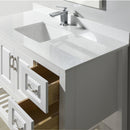 Load image into Gallery viewer, Modern Livia Freestanding Bathroom Vanity With Quartz Top, Sink, Drawers &amp; Open Shelf Storage