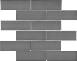 2 X 6 In Brick Stainless Steel Mosaic