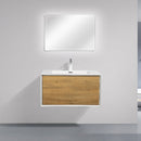 Load image into Gallery viewer, Frescia White Oak Floating / Wall Mounted Bathroom Vanity With Acrylic Sink