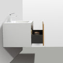 Load image into Gallery viewer, Frescia White Oak Floating / Wall Mounted Bathroom Vanity With Acrylic Sink