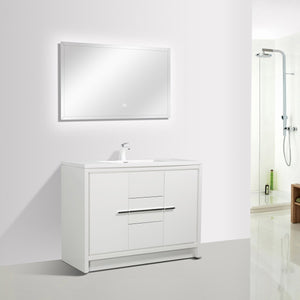 Ashdale Freestanding Bathroom Vanity With Sink, Soft Closing Doors & Drawer