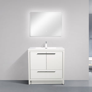 Ashdale Freestanding Bathroom Vanity With Sink, Soft Closing Doors & Drawer