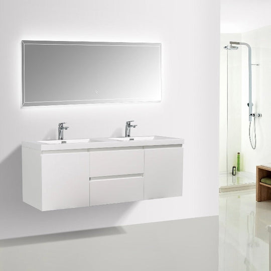 Artland Floating / Wall Mounted Bathroom Vanity With Acrylic Sink