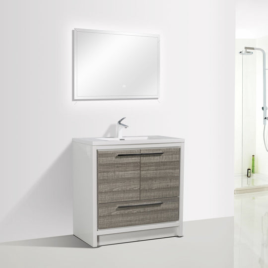 Ashdale Freestanding Bathroom Vanity With Sink, Soft Closing Doors & Drawer