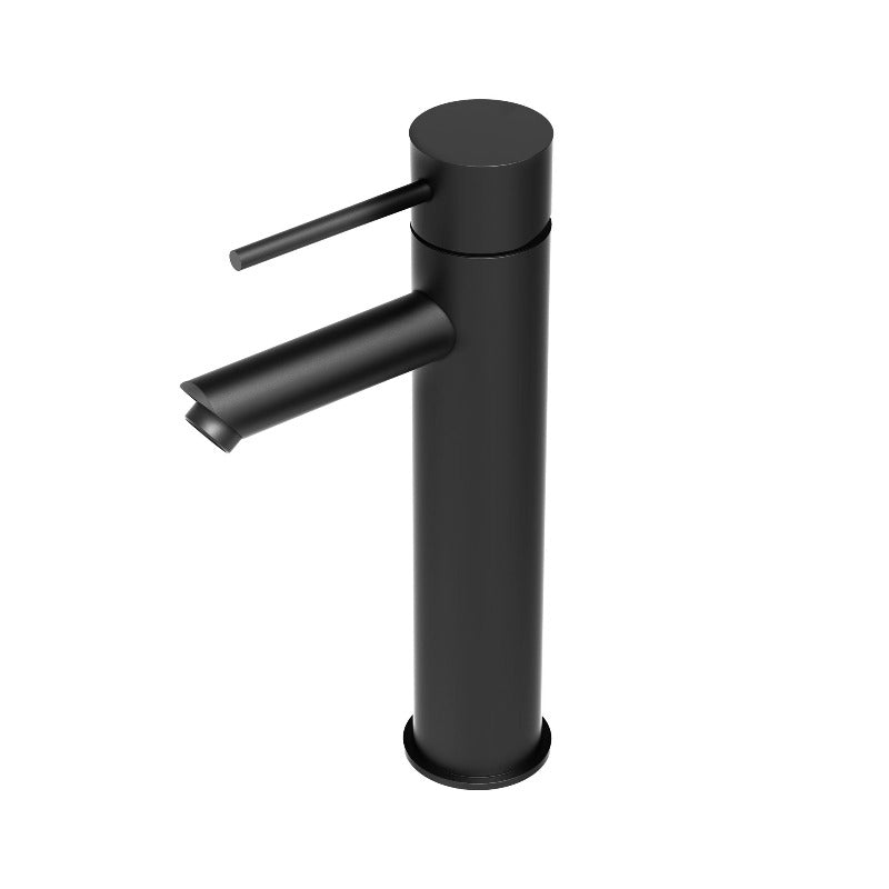 Matte Black Bathroom Faucet With Hot & Cold Mixer Tap