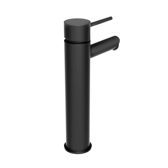 Matte Black Bathroom Faucet With Hot & Cold Mixer Tap