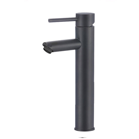 Matte Black Bathroom Faucet With Hot & Cold Mixer Tap