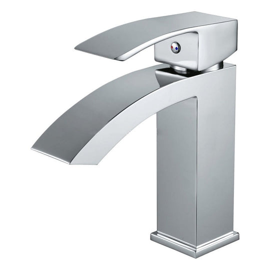 Bathroom Sink Faucet in Chrome, Hot & Cold Mixer Tap