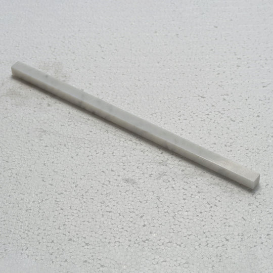 1/2 X 12 in. Carrara White Polished Marble Subway Brick Tile