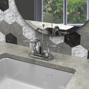 Load image into Gallery viewer, Mid-arc Bathroom Sink Faucet With Lift &amp; Double Handle