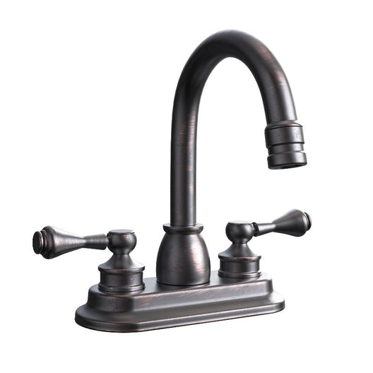 Two Handle Bathroom Faucet in Oil Rubbed Bronze Finish