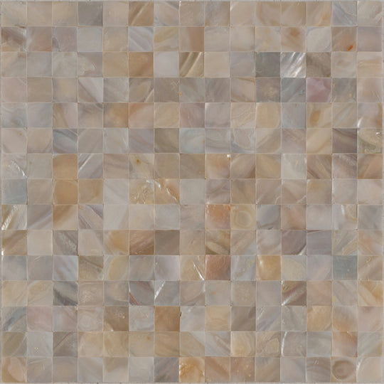 11 X 12 in. Mother of Pearl Polished Square Mosaic Tile