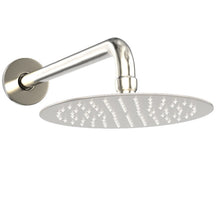Load image into Gallery viewer, 8 Inch Wall Mounted Rain Shower Faucet Set, Chrome/ Brushed Nickel Finish With Tub Spout