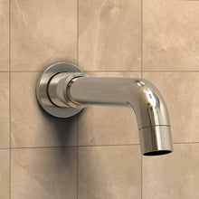 Load image into Gallery viewer, 8 Inch Wall Mounted Rain Shower Faucet Set, Chrome/ Brushed Nickel Finish With Tub Spout