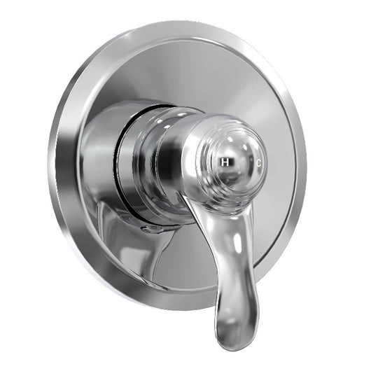 Wall Mounted Shower Faucet Set , Chrome / Brushed Nickel Finish