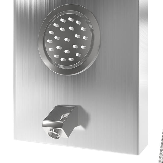 63 In. 2 Jet Shower Panel System  With Fixed Rainfall & Waterfall Shower head, Handheld Shower & Tub Spout, Self-Cleaning & Jet Massage Feature