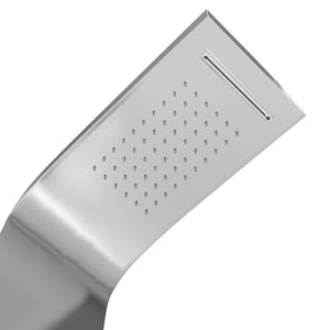 63 In. 2 Jet Shower Panel System  With Fixed Rainfall & Waterfall Shower head, Handheld Shower & Tub Spout, Self-Cleaning & Jet Massage Feature