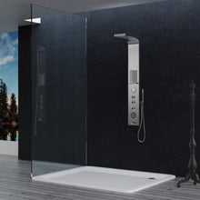 Load image into Gallery viewer, 63 In. 2 Jet Shower Panel System  With Fixed Rainfall &amp; Waterfall Shower head, Handheld Shower &amp; Tub Spout, Self-Cleaning &amp; Jet Massage Feature
