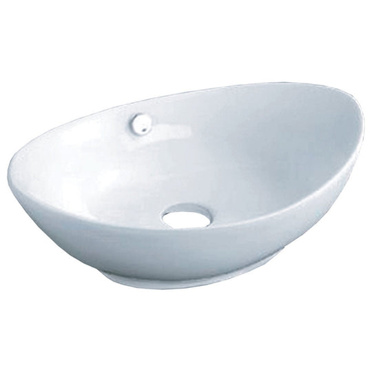 Vanity Fantasies "Canoe" Porcelain Round Shaped Vessel Sink