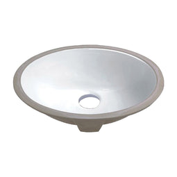Acorn Porcelain Undermount Vanity Sink - 17-1/8 Inch x 14 Inch x 7-3/4 Inch