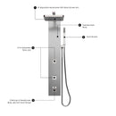 Load image into Gallery viewer, 39 in. 2-Jet Stainless Steel Multi-Function Shower Panel System with Adjustable Rainfall Headshower &amp; Handshower, Self-Cleaning &amp; Jet Massage Feature