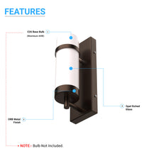 Load image into Gallery viewer, oil-rubbed-bronze-wall-sconces