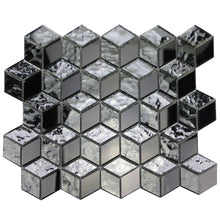 Load image into Gallery viewer, Silver Cube 12&quot; X 12&quot; X 8 mm Mosaic