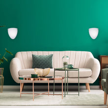 Load image into Gallery viewer, half-moon-wall-led-sconce-white-shade