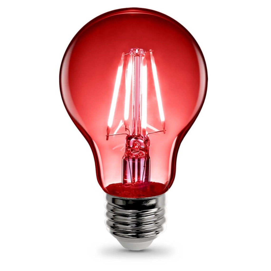A19 Clear Glass Red, Blue, Green LED Bulb, 4.5 watts, E26, Dimmable