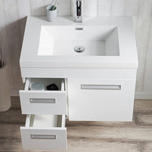 Load image into Gallery viewer, Alpha Floating / Wall Mounted Bathroom Vanity with Acrylic Sink