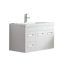 Load image into Gallery viewer, Alpha Floating / Wall Mounted Bathroom Vanity with Acrylic Sink