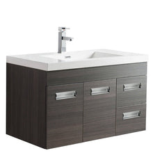 Load image into Gallery viewer, Alpha Floating / Wall Mounted Bathroom Vanity with Acrylic Sink