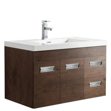 Load image into Gallery viewer, Alpha Floating / Wall Mounted Bathroom Vanity with Acrylic Sink