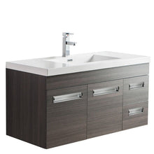 Load image into Gallery viewer, Alpha Floating / Wall Mounted Bathroom Vanity with Acrylic Sink