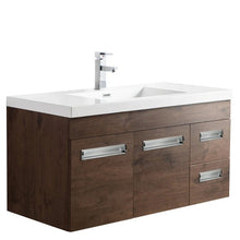 Load image into Gallery viewer, Alpha Floating / Wall Mounted Bathroom Vanity with Acrylic Sink