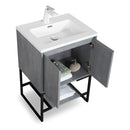 Load image into Gallery viewer, Allen Freestanding Bathroom Vanity With Sink, 2 Doors &amp; Open Shelf Storage