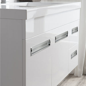 Alpha Floating / Wall Mounted Bathroom Vanity with Acrylic Sink