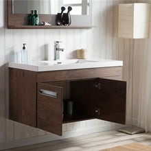 Load image into Gallery viewer, Alpha Floating / Wall Mounted Bathroom Vanity with Acrylic Sink