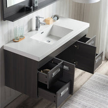 Load image into Gallery viewer, Alpha Floating / Wall Mounted Bathroom Vanity with Acrylic Sink